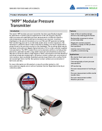 Thumbnail of document Data Sheet - MPP Modular Pressure Transmitter